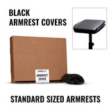 Black Disposable Armrest Covers - Standard Size - 50/Box