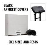 Black Disposable Armrest Covers - XXL Size - 50/Box