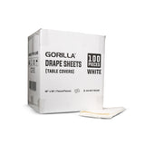 Gorilla Drape Sheets/Bed Covers - White (40" x 60") - 100/Case